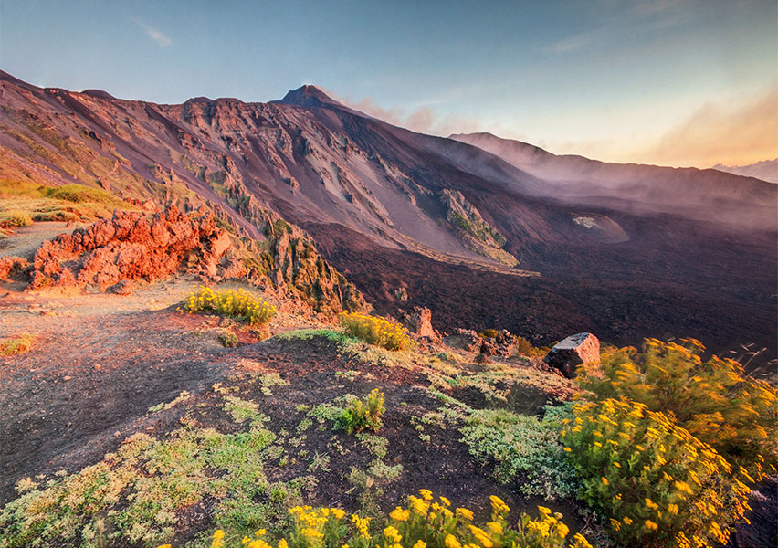 il vulcano Etna il vulcano Etna